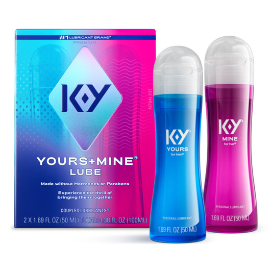 Paradise Marketing Ky Yours & Mine Couples Lubricant Set, 3 oz - PM99416