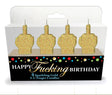 Little Genie Happy F***ing Birthday Candle Set — 3‑Piece - LG-CP1066