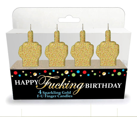 Little Genie Happy F***ing Birthday Candle Set — 3‑Piece - LG-CP1066