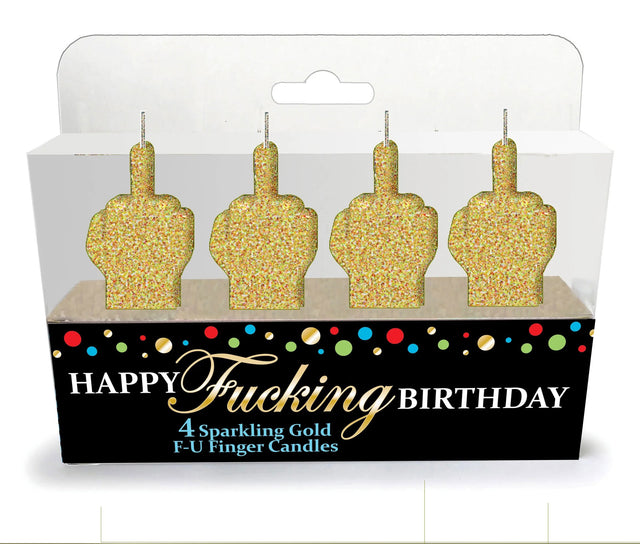 Little Genie Happy F***ing Birthday Candle Set — 3‑Piece - LG-CP1066
