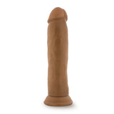 Blush Dr. Skin 9.5 Inch Dildo — Mocha with Suction Cup - BL-26817