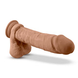 Blush Au Natural 9 Inch Dildo with Suction Cup - Mocha - BL-56477