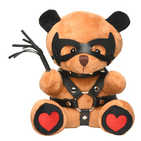 XR Brands Dom Bear Plush — Compact Cuddly Gag Gift - MS-AH657