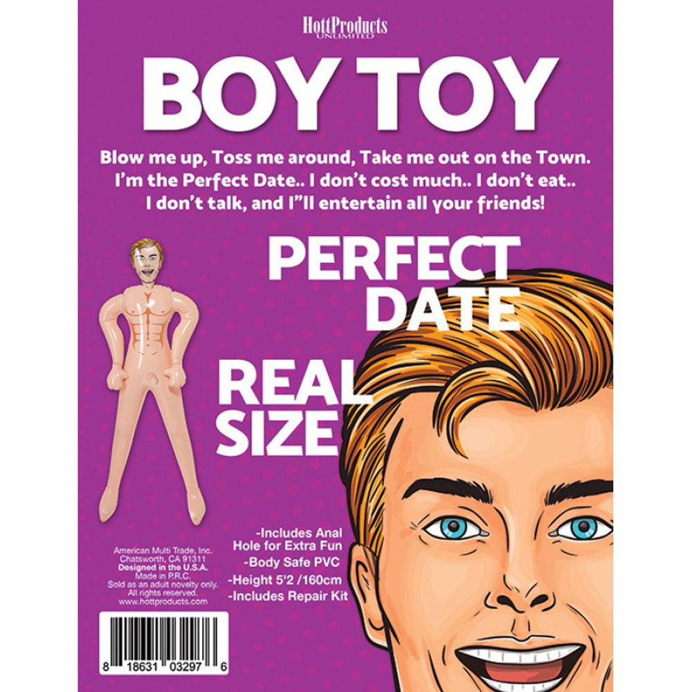 Hott Products Boy Toy Inflatable Sex Doll — 5'2" (160cm) - HTP3297