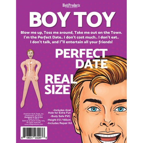 Hott Products Boy Toy Inflatable Sex Doll — 5'2" (160cm) - HTP3297
