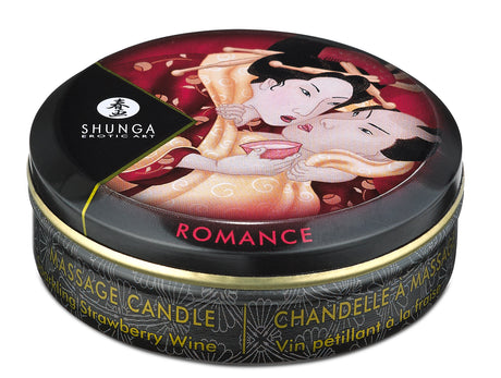 Mini Massage Candle - Romance - Sparkling Strawberry Wine - 1 Fl. Oz. by Shunga