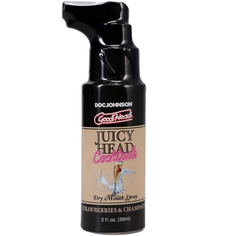 Doc Johnson GoodHead Juicy Head Dry Mouth Spray — Strawberry Champagne, 2 fl oz - DJ1361-56-BX