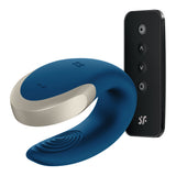 Satisfyer Double Love Couples Vibrator — Blue - J2008-17-3