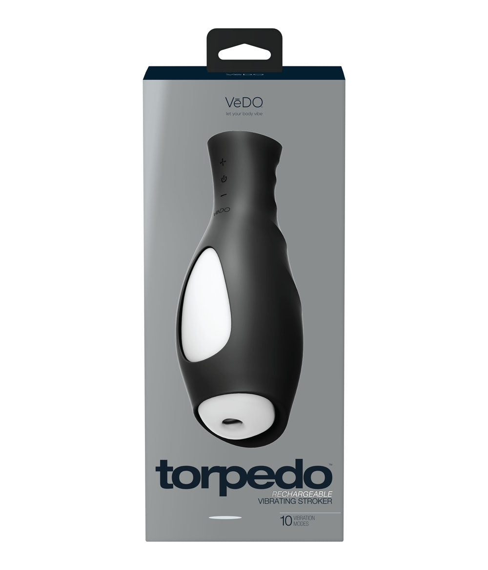 Torpedo Rechargeable Stroker - Just Black by VeDO