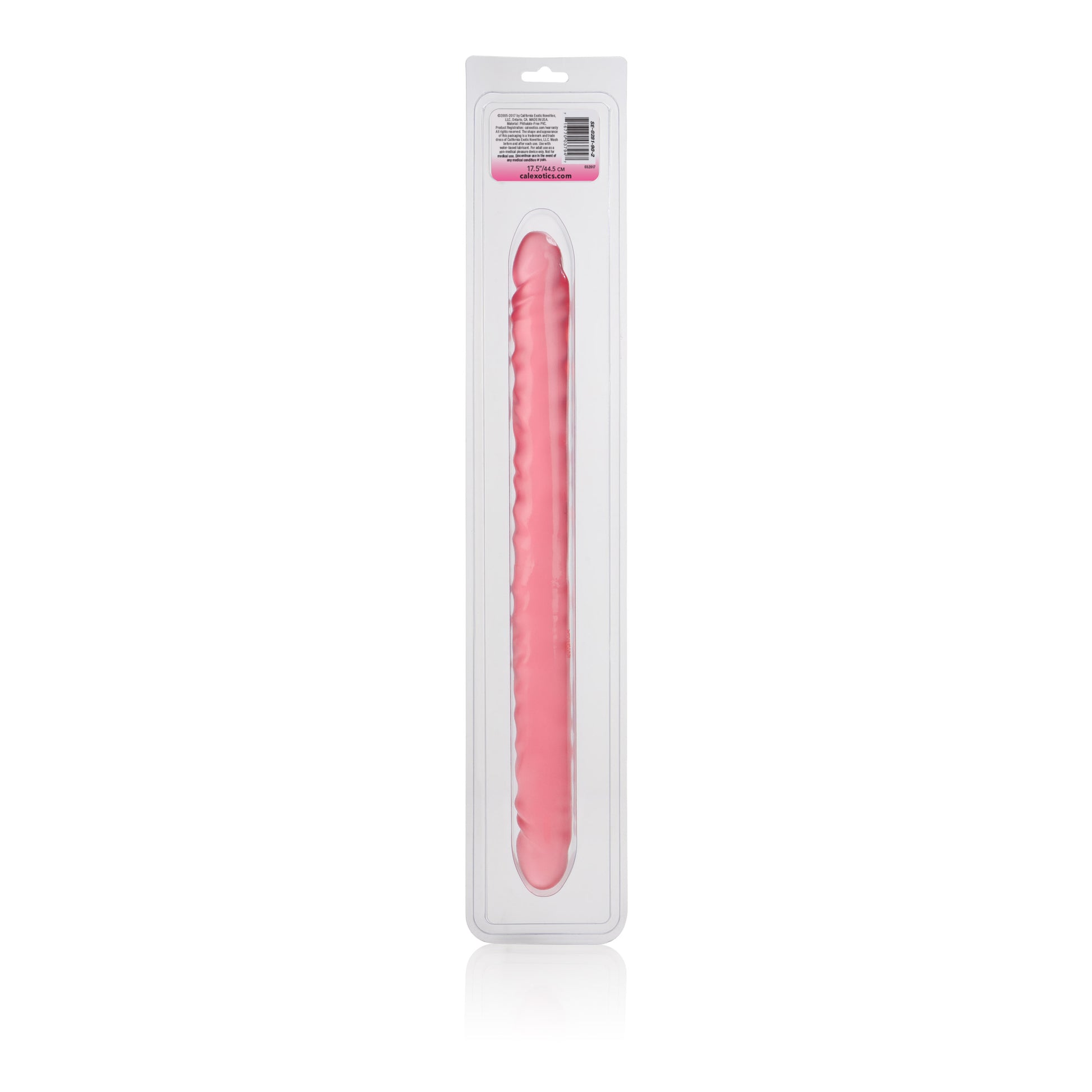 Slim Jim Duo 17 Inches Veined Super Slim Dong - Translucence by CalExotics