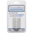 Titanmen Cock Cage - Clear by Doc Johnson