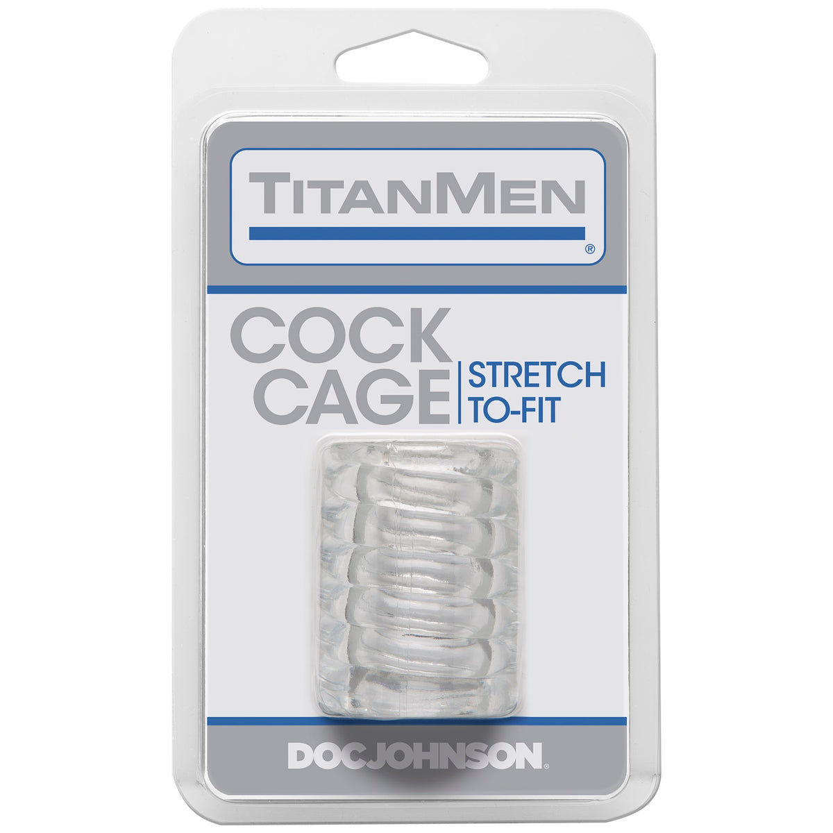 Titanmen Cock Cage - Clear by Doc Johnson