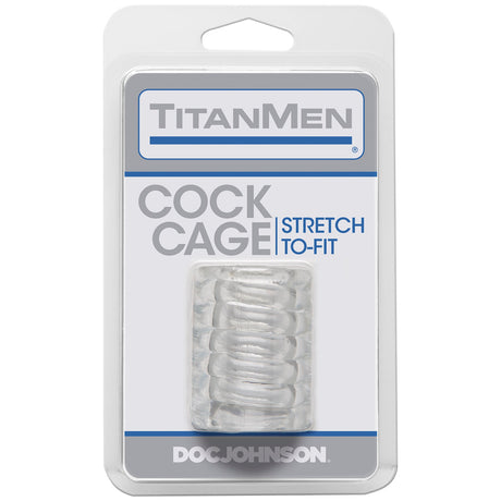 Titanmen Cock Cage - Clear by Doc Johnson