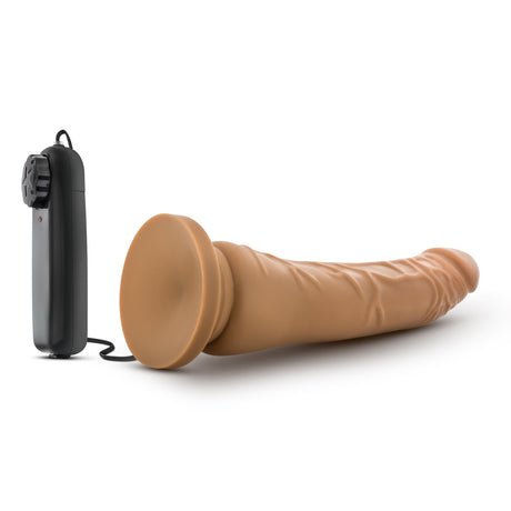 Blush Dr. Skin 8.5 Inch Vibrating Realistic Dildo - Mocha - BL-13057