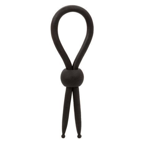 CalExotics Alpha Liquid Silicone Lasso — Adjustable Ring, Black (12 cm) - SE1492262