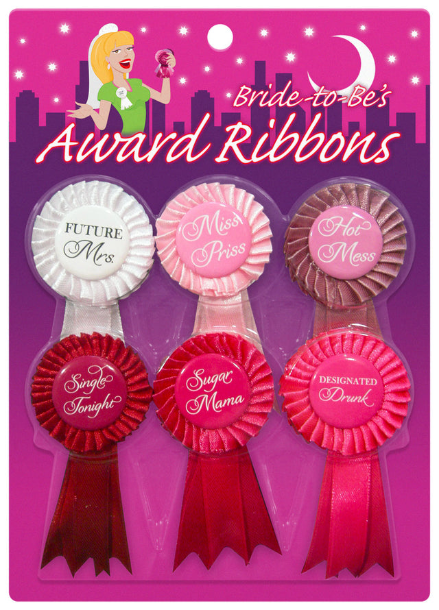Kheper Games Bride-to-Be Award Ribbons, 6 Count - KG-NVS17