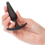 CalExotics Boundless Slim Anal Plug, Tapered Silicone, 3 x 0.75 in, Black - SE2700412