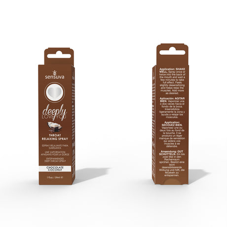Sensuva Deeply Love You Throat Spray — Chocolate Coconut, 1 fl oz - SEN-VL489