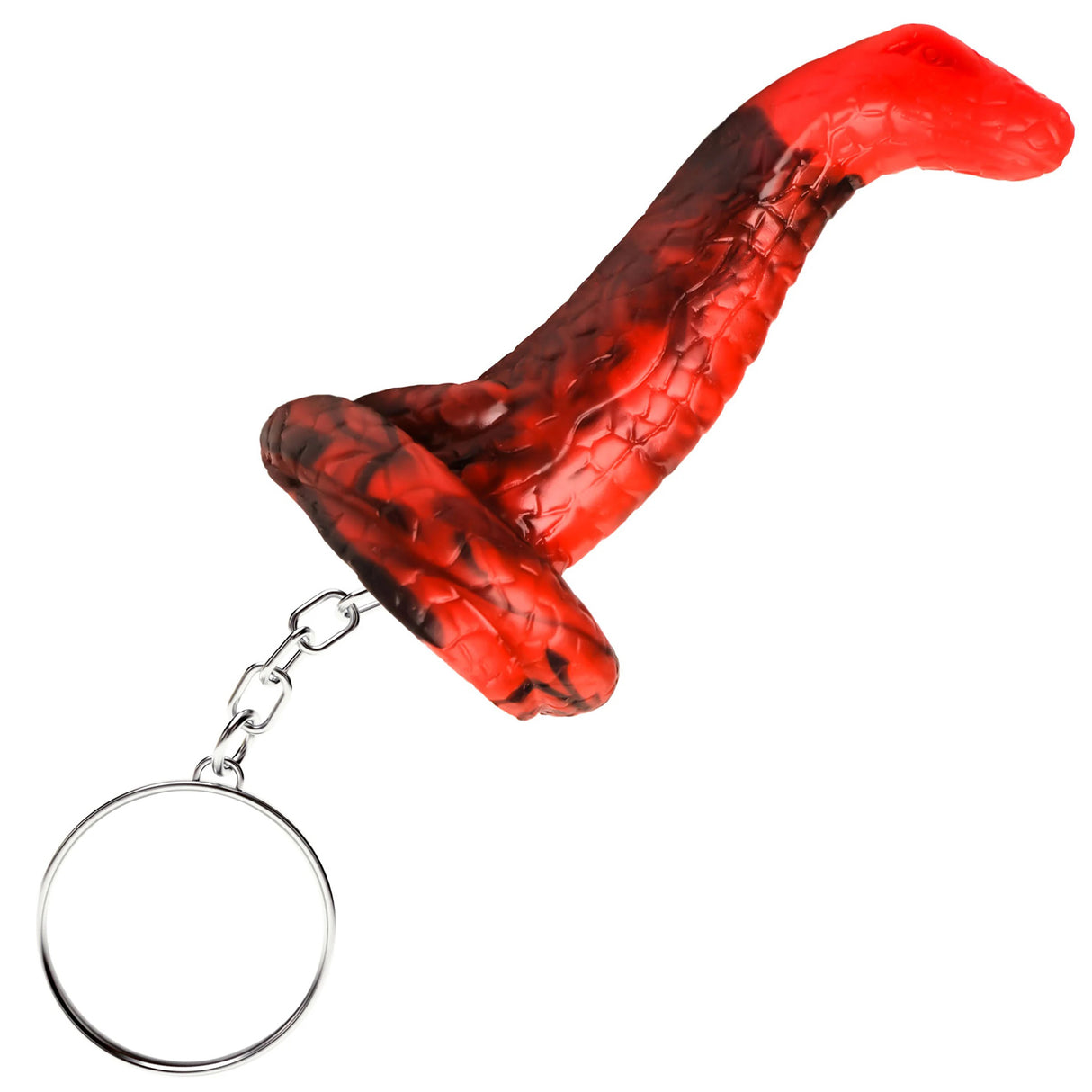 XR Brands King Cobra Keychain — Red Mini Novelty Keychain - CC-AH426