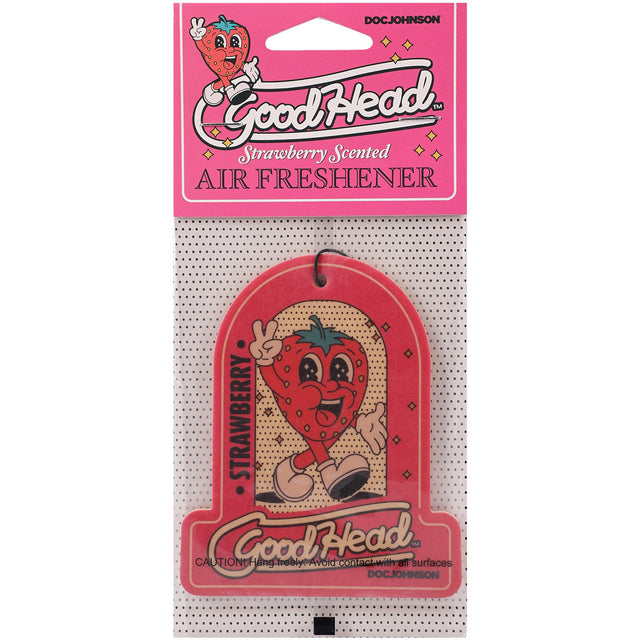 Doc Johnson Goodhead Strawberry Hanging Air Freshener - DJ1360-84-CD