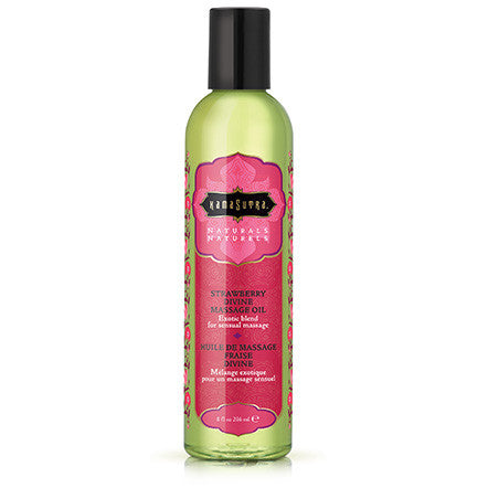 Kama Sutra Naturals Massage Oil — Strawberry Divine, 8 fl oz - KS10194