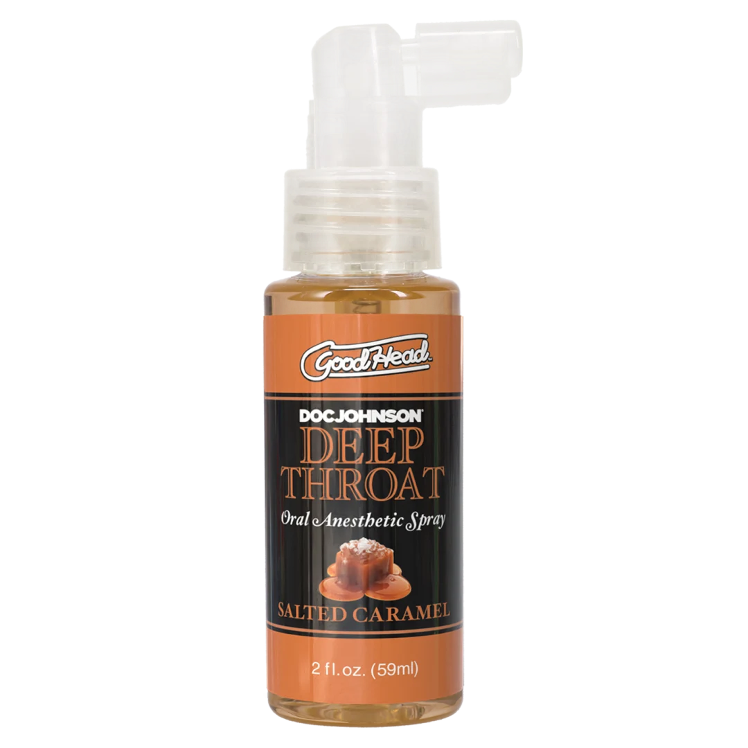 Doc Johnson GoodHead Deep Throat Spray — Salted Caramel, 2 fl. oz. - DJ1366-05-BX