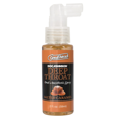 Doc Johnson GoodHead Deep Throat Spray — Salted Caramel, 2 fl. oz. - DJ1366-05-BX