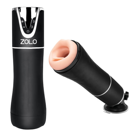 XGEN Zolo Automatic Blowjob Masturbator — Black, Rechargeable - X-ZO6031