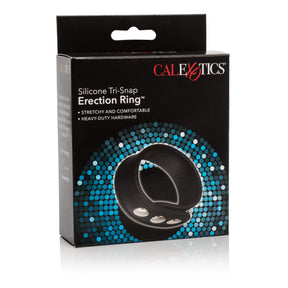 CalExotics Silicone Tri-Snap Adjustable Erection Ring (9 x .75/22.75 cm x 2 cm) - SE1413103