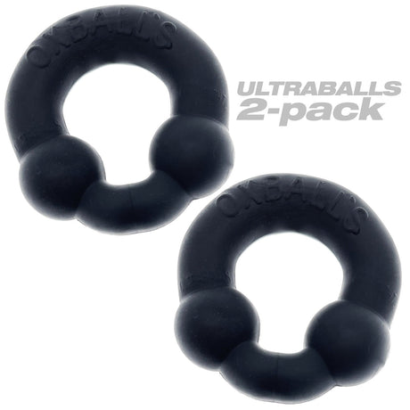 OXBALLS Ultraballs 2-Pack Cockring — Night (Plus Edition) - OX-3010-NGT