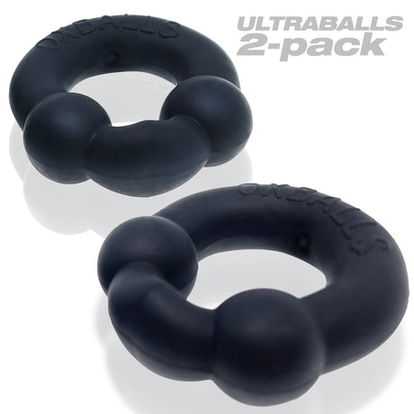 OXBALLS Ultraballs 2-Pack Cockring — Night (Plus Edition) - OX-3010-NGT