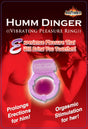Humm Dinger Vibrating Penis Ring Clitoral Stiimulator - Purple by Hott Products