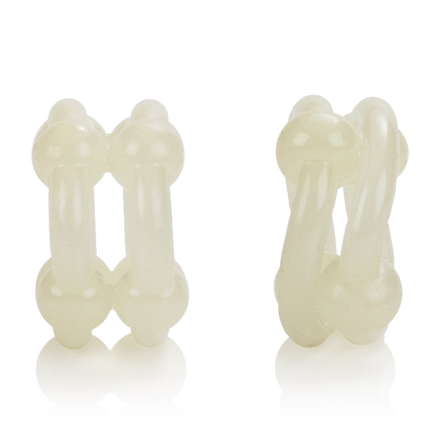 Island Rings Double Stacker - Glow-in-the-Dark by CalExotics