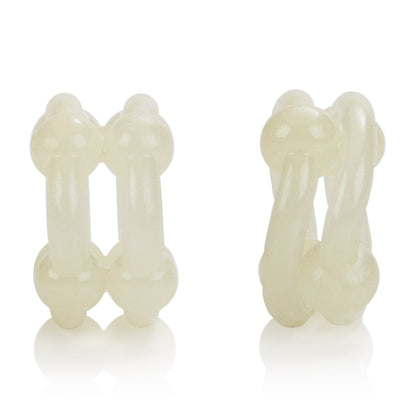 Island Rings Double Stacker - Glow-in-the-Dark by CalExotics