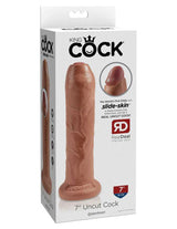Pipedream King Cock 7 Inch Uncut Dildo — Tan - PD5561-22