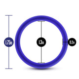 Blush Performance Vs1 Pure Silicone Cock Rings — 3-Pack Medium Indigo - BL-71812