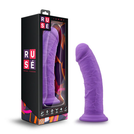 Blush Ruse Jammy Silicone Dildo, Purple — Insertable 7.5 - BL-80801