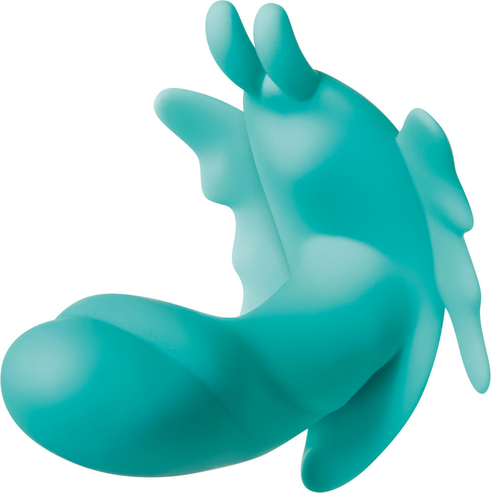 Evolved Novelties Butterfly Effect Dual Vibrator — Turquoise - EN-RS-2780-2