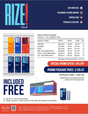 Blush Rize! 18-Pack Masturbation Sleeve Bundle - PL-99347