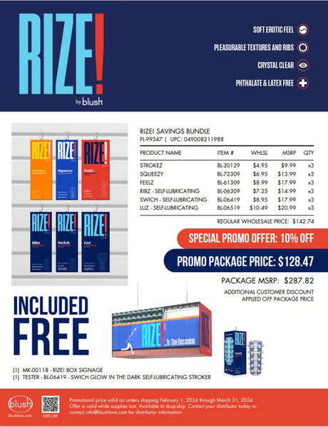 Blush Rize! 18-Pack Masturbation Sleeve Bundle - PL-99347