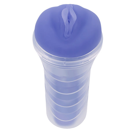 Evolved Novelties Glow-In-The-Dark Male Stroker — Purple, 8.75 in - ZE-MS-5575-2