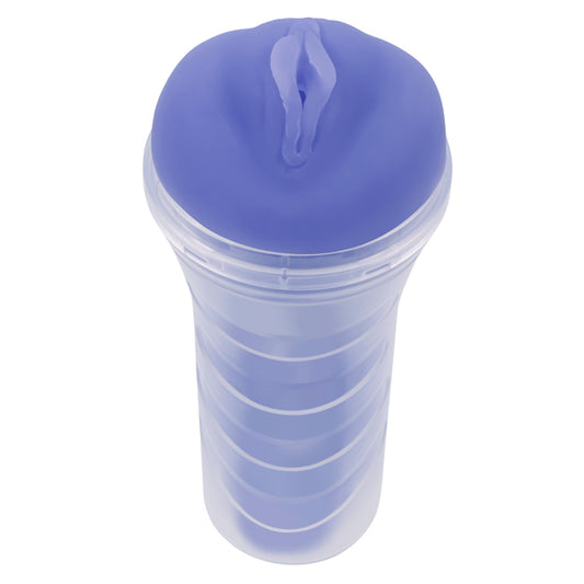 Evolved Novelties Glow-In-The-Dark Male Stroker — Purple, 8.75 in - ZE-MS-5575-2