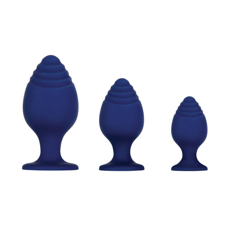 Evolved Novelties Get Your Groove On 3-Piece Silicone Anal Plug Set - EN-BP-8829-2