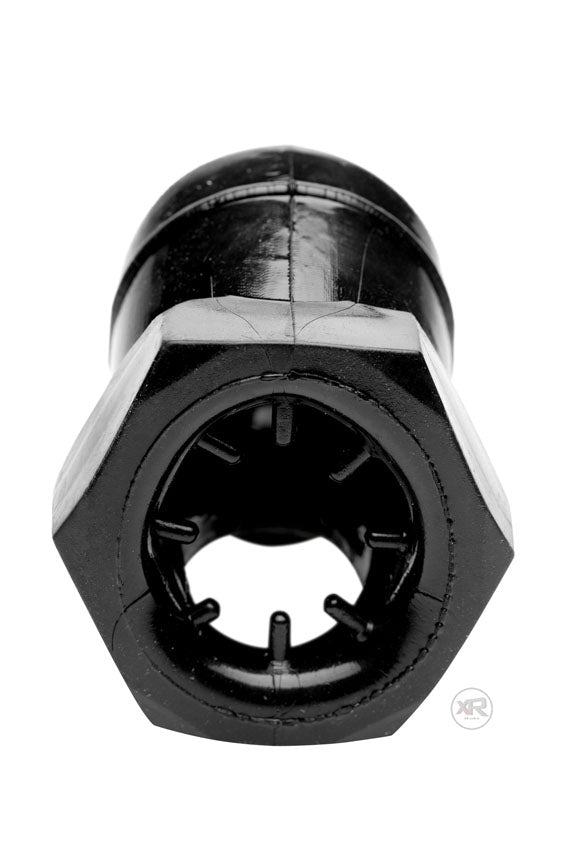 Master Series Detained - Black Restrictive Chastity Cage by XR Brands