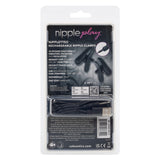 CalExotics Nipplettes Rechargeable Vibrating Nipple Clamps — Black - SE2589032