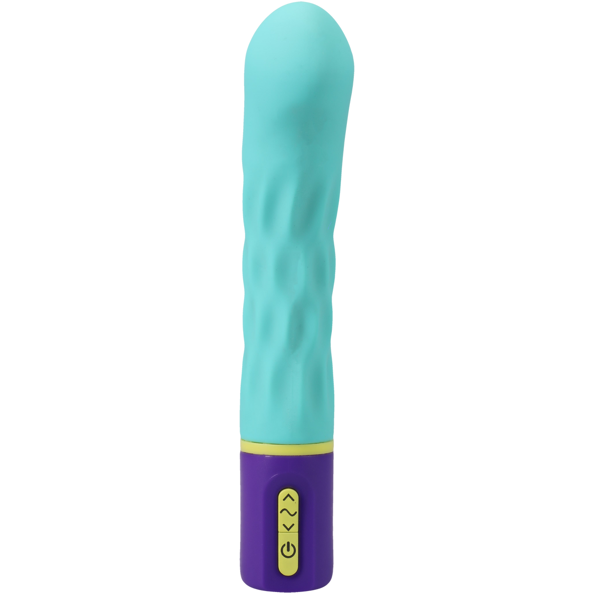 Doc Johnson Mood Intense Arc Vibrator, Teal — 5 in Insertable - DJ1472-04-BX