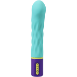 Doc Johnson Mood Intense Arc Vibrator, Teal — 5 in Insertable - DJ1472-04-BX