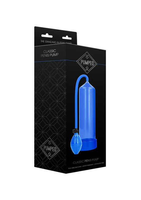 Shots Classic Penis Pump — Blue, 23 cm Cylinder - PMP-PMP001BLU