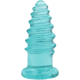 Doc Johnson Crystal Jellies Anal Twist — 5 Inch, Teal - DJ0289-10-CD