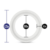 Blush Performance Pure Silicone Cock Rings — 3-Pack, Small, White - BL-70819
